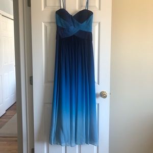 BCBG Blue Ombré Gown
